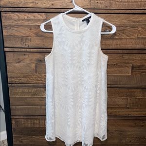 White Eyelet Mini Dress